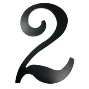 Ozdoba prezent cyfra 2 ze stali 12x19,5cm Darmowa dostawa